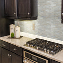 White Bullnose 4"x16" Glossy Ceramic Wall Tile - MSI Collection kitchen view