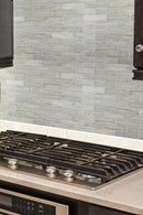 White Bullnose 4"x16" Glossy Ceramic Wall Tile - MSI Collection kitchen view 2