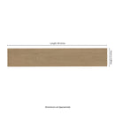 Whitehill Ashwood 9"x48" Matte Porcelain Wood Look Floor & Wall Tile - MSI Collection measurement view