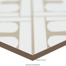 Zaria Elora 8"x8" Matte Porcelain Floor and Wall Tile - MSI Collection product shot edge view 2