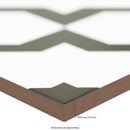 Zaria Gia 8"x8" Matte Porcelain Floor and Wall Tile - MSI Collection product shot edge view 2