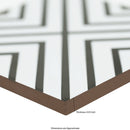 Zaria Modena 8"x8" Matte Porcelain Floor and Wall Tile - MSI Collection product shot edge view 2
