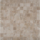 Napa beige 12X12 glazed ceramic mesh mounted mosaic tile NNAPBEI2X2 product shot multiple tiles top view