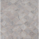 Napa gray 12x12 glazed ceramic mesh mounted mosaic tile NNAPGRA2X2 product shot multiple tiles angle view