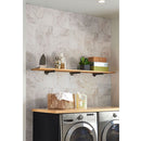 Napa gray 12x12 glazed ceramic floor and wall tile NNAPGRA1212 product shot Laundry closeup view