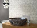 Narcist Brown Vessel Sink NTRVS31 D16 H6 bathroom view