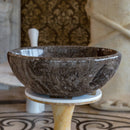 Narcist Brown Vessel Sink NTRVS31 D16 H6 side view