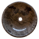 Narcist Brown Vessel Sink NTRVS31 D16 H6 top view