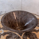 narcist marble stone v shape sink NTRVS16 D16 H6 angle view2