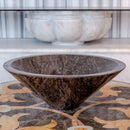 narcist marble stone v shape sink NTRVS16 D16 H6 side view2