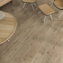 Engineered Hardwood European Oak 9" Wide, 73.23" RL, 5/8" Thick Wirebrushed Audere Native Birch - Mazzia Collection chair view