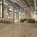 Engineered Hardwood European Oak 9" Wide, 73.23" RL, 5/8" Thick Wirebrushed Audere Native Birch - Mazzia Collection restro view 2