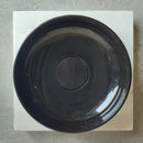 Black Marble Vessel Sink Above Counter Polished 16 Inch Round