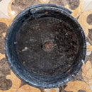 Natural Stone Black Marble Design Above Vanity Bathroom Sink Polished (D)16" (H)6" top view