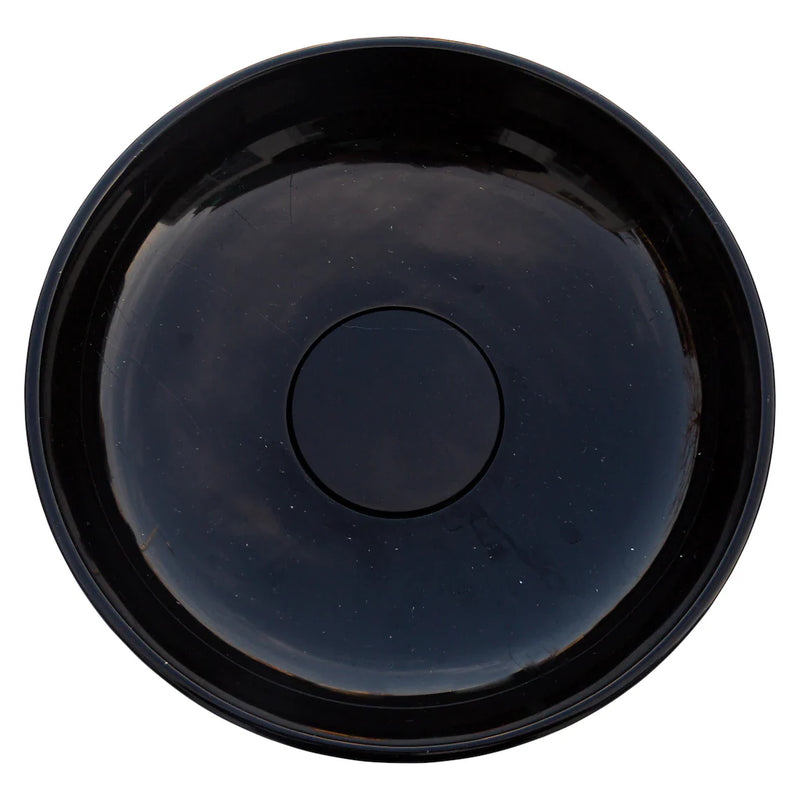 Toros Black Marble Above Vanity Designer Bathroom Sink Middle Drain Cap (D)16" (H)6" produces shot angle view