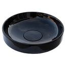 Toros Black Marble Above Vanity Designer Bathroom Sink Middle Drain Cap (D)16" (H)6" angle view