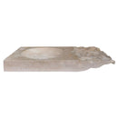 Natural Stone Troia Light Travertine Above Counter Wavy Shape Sink (W)16" (L)27.5" (H)3"