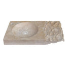 GMSTONE Travertine Light Beige Vessel Bathroom Sink 21-4x18 Inch Countertop
