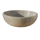 Afyon sugar white natural stone marble vessel sink polished d16 h6 20020031 product shot