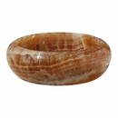 16 Inch Round Honey Onyx Natural Stone Vessel Bathroom Sink