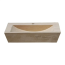Beige Travertine Natural Stone Handcrafted Bathroom Basin Sink 20x16