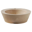 Handcrafted Travertine Natural Stone Round Beige Vessel Sink 16 Inch