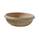 Natural Stone Light Travertine Stripe Edge Vessel Sink (D)16" (H)6"