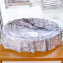New York Marble Designer Above Vanity Bathroom Vessel Sink Polished (W)16" (L)26" (H)5" angle view