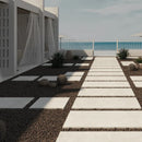Nexos White Outdoor Porcelain Pavers 24"x24", Thickness 3/4"