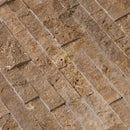 Noce Brown Ledger 3D Panel 6"x24" Natural Marble Wall Tile - Full Truckload  closeup up view
