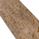 Noce Brown Ledger 3D Panel 6"x24" Natural Marble Wall Tile - Full Truckload  multiple panels angle view