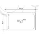 Noce Brown Travertine Natural Stone Farmhouse Apron Kitchen Sink (W)18" (L)30" (H)10"