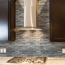 Ombre grigia 11.73 in x 11.73 in glass meshmounted mosaic tile SMOT-GLSST-OMBGRI8MM closeup view