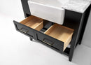Hayley Bathroom Vanity with Sink and Carrara White Marble Top Cabinet Set Villohome