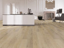 SPC Vinyl Rigid Core 7" Width 60" RL, 8mm Thick, 2mm IXPE  Oasis Natural Bellator Floors - Mazzia Collection Product shoot Hall view
