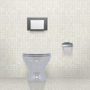 Oxide blanc 12 in x 12 in matte porcelain mosaic tile NOXIBLA2X2 room shot bathroom view