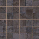 Oxide iron 12 in x 12 in matte porcelain mosaic tile NOXIIRO2X2 product shot wall view