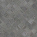 Oxide magnetite 12 in x 12 in matte porcelain mosaic tile NOXIMAG2X2 product shot angle view