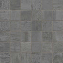 Oxide magnetite 12 in x 12 in matte porcelain mosaic tile NOXIMAG2X2 product shot wall view