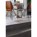 Oxide magnetite 24x48 matte porcelain floor and wall tile NOXIMAG2448 product shot dining room view