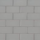 Oyster gray 3x6 glossy glass  subway tile SMOT-GL-T-OYGR36 product shot wall view