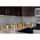 Oyster gray subway 11.88X13.88 glass mesh mounted mosaic tile SMOT GLSST OYGR8MM product shot kitchen view
