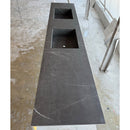 HANDCRAFTED PIETRA GREY HIGH ENGINEERED PORCELAIN DOUBLE SINK (ES-171)