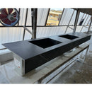 HANDCRAFTED PIETRA GREY HIGH ENGINEERED PORCELAIN DOUBLE SINK (ES-171)