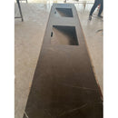 HANDCRAFTED PIETRA GREY HIGH ENGINEERED PORCELAIN DOUBLE SINK (ES-171)