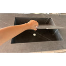 HANDCRAFTED PIETRA GREY HIGH ENGINEERED PORCELAIN DOUBLE SINK (ES-171)