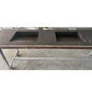 HANDCRAFTED PIETRA GREY HIGH ENGINEERED PORCELAIN DOUBLE SINK (ES-171)