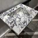 READY TO SHIP! Handcrafted Calacatta Viola Porcelain Vessel Sink: Custom Bathroom Vanity Top (ES-39)