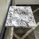READY TO SHIP! Handcrafted Calacatta Viola Porcelain Vessel Sink: Custom Bathroom Vanity Top (ES-39)
