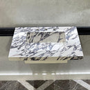 READY TO SHIP! Handcrafted Calacatta Viola Porcelain Vessel Sink: Custom Bathroom Vanity Top (ES-39)
